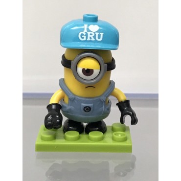 MEGA CONSTRUX FIGURE DESPECABLE ME - MINIONS SERIE 10 MISTERY CHARACTER ( I LOVE GRU MINION )