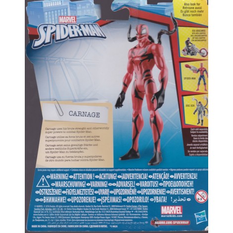 SPIDER MAN  ACTION FIGURE 6" - 15 cm CARNAGE Hasbro C0443