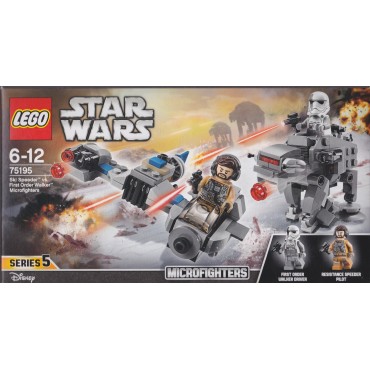 LEGO STAR WARS 75195 SKI SPEEDER VS FIRST ORDER WALKER MICROFIGHTERS