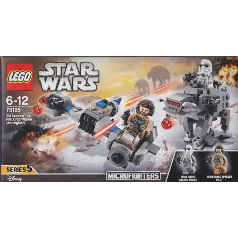 LEGO STAR WARS 75195 SKI SPEEDER VS FIRST ORDER WALKER MICROFIGHTERS