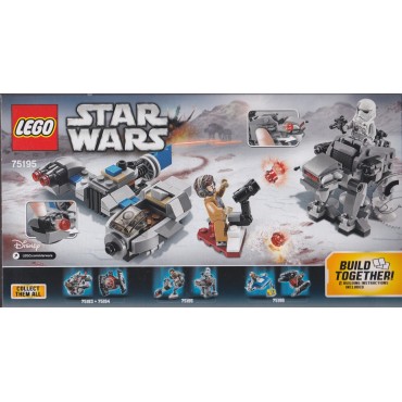 LEGO STAR WARS 75195 SKI SPEEDER VS FIRST ORDER WALKER MICROFIGHTERS