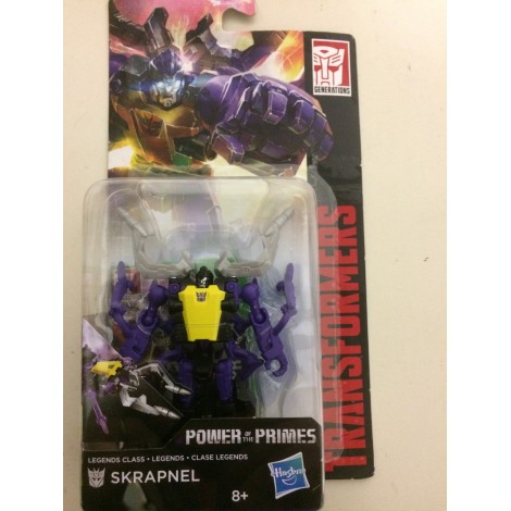 TRANSFORMERS ACTION FIGURE 3.75" - 9 cm  POWER OF THE PRIMES SKRAPNEL Hasbro E1703