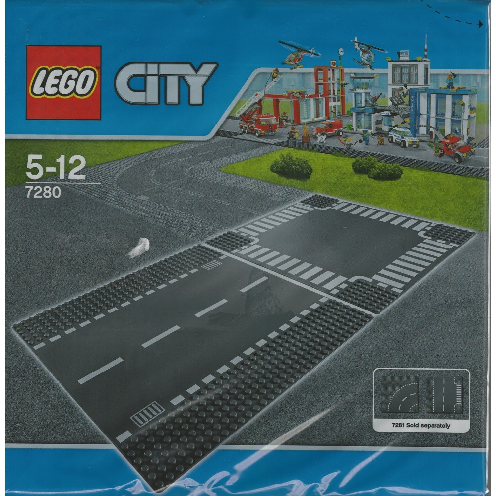 LEGO CITY 7280 STRAIGHT AND CROSSROADS PLATES