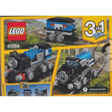 LEGO CREATOR 31054 LA LOCOMOTIVA BLU 3 IN 1