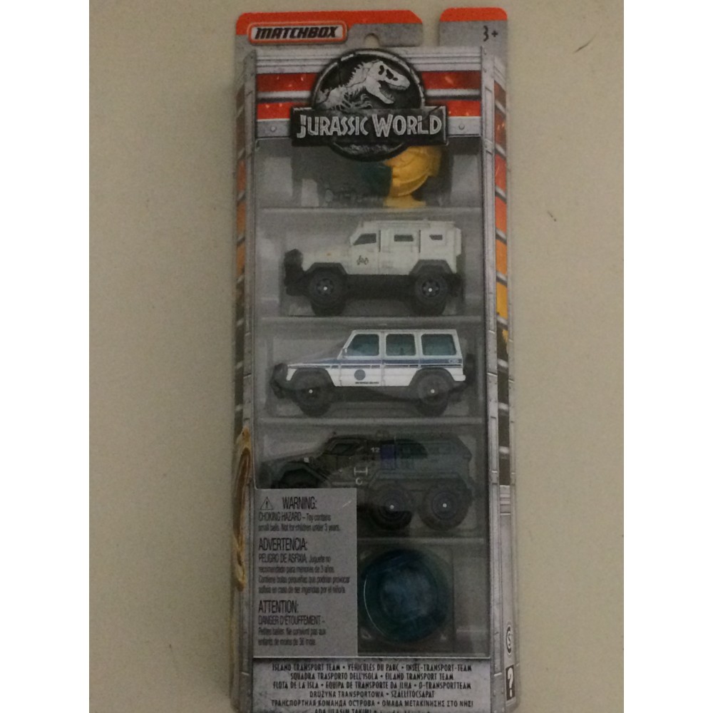 MATCHBOX JURASSIC WORLD 1:64 Vehicle ISLAND TRANSPORT TEAM 5 vehicles Pack FMY24 MATCHBOX JURASSIC WORLD 1:64 Vehicle ISLAND TRANSPORT TEAM 5 vehicles Pack FMY24
