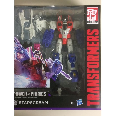 TRANSFORMERS ACTION FIGURE  VOYAGER  CLASS STARSCREAMER  POWER OF THE PRIMES Hasbro E1137