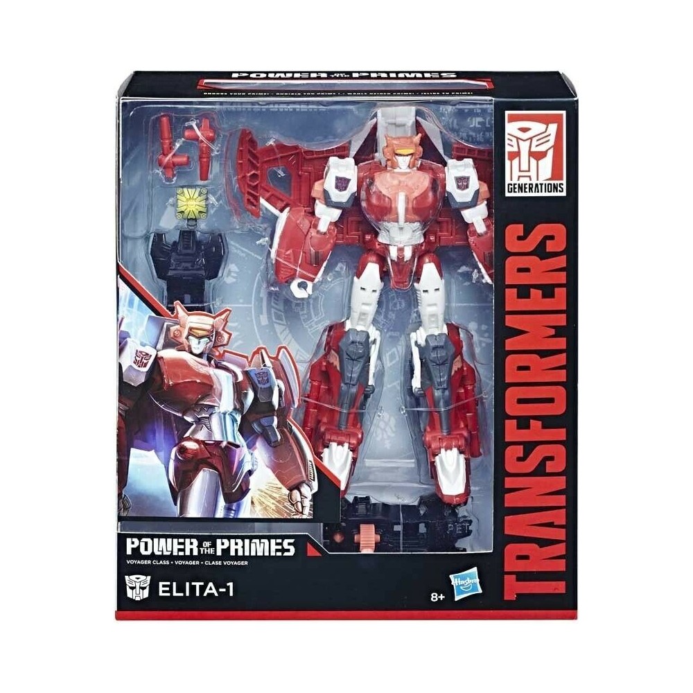 TRANSFORMERS ACTION FIGURE  VOYAGER  CLASS ELITA- 1 POWER OF THE PRIMES Hasbro E1139