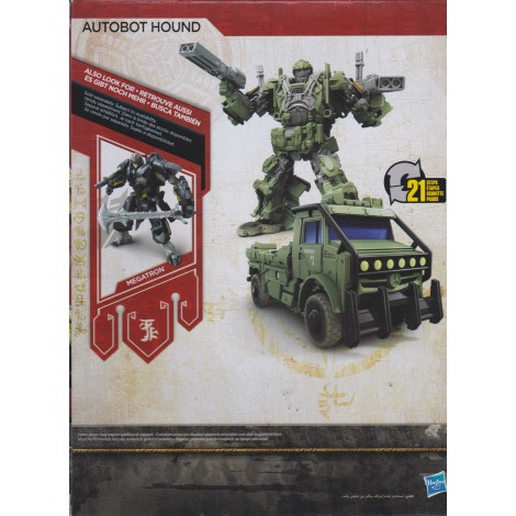 TRANSFORMERS ACTION FIGURE 5,5" - 15 cm AUTOBOT HOUND Hasbro C2357 THE LAST KNIGHT PREMIER EDITION DELUXE CLASS