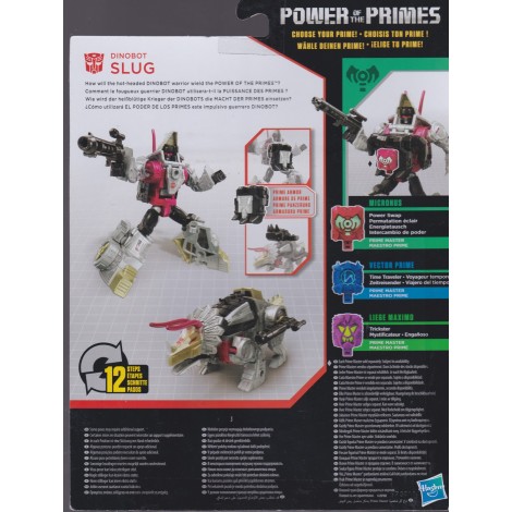 TRANSFORMERS ACTION FIGURE 5.5 " - 15 cm DINOBOT SLUG  Hasbro E0919 POWER OF THE PRIMES DELUXE CLASS