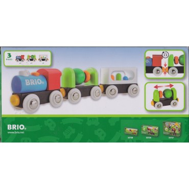 BRIO 33729 MY FIRST RAILWAY TRAIN SET  WOODEN RAILWAY TRACK SYSTEM