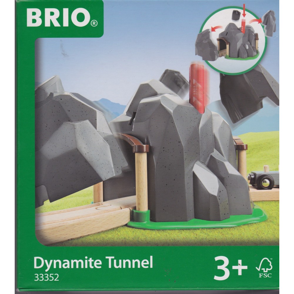 BRIO 33352 DYNAMITE TUNNEL  WOODEN RAILWAY TRACK SYSTEM