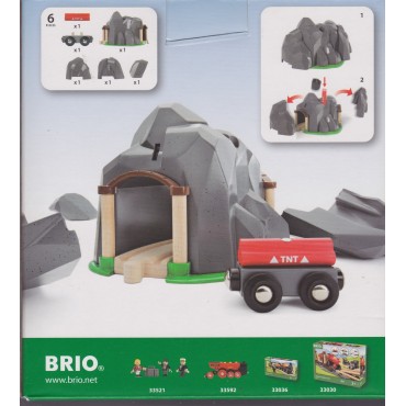 BRIO 33352 DYNAMITE TUNNEL  WOODEN RAILWAY TRACK SYSTEM