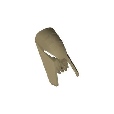 LEGO USED BIONICLE REPLACEMENT PART 53384 TOA MASK N° 1 BRONZE - MET SAND YELLOW
