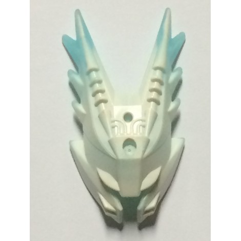 LEGO USED BIONICLE REPLACEMENT PART 64303 MASK 17 2009 MULTI WHITE & LIGHT BLUE