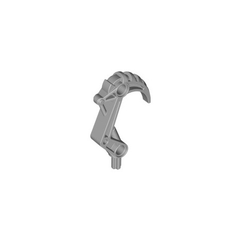 LEGO USED BIONICLE REPLACEMENT PART  32551 VOODOO HOOK MED. ST. GREY