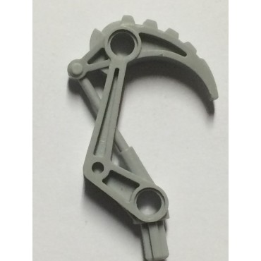 LEGO USED BIONICLE REPLACEMENT PART  32551 VOODOO HOOK MED. ST. GREY