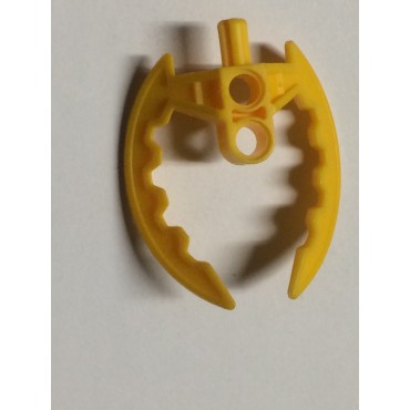 LEGO USED BIONICLE REPLACEMENT PART  44036  CLAW  YELLOW / ORANGE