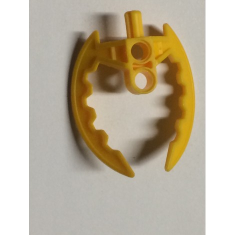 LEGO USED BIONICLE REPLACEMENT PART  44036  CLAW  YELLOW / ORANGE