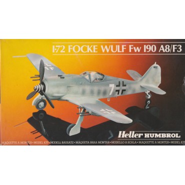 modellino in plastica HELLER HUMBOROL 80235 FOCKE WULF FW 190 A8/F3 scala 1: 72 nuovo in scatola  aperta e danneggiata