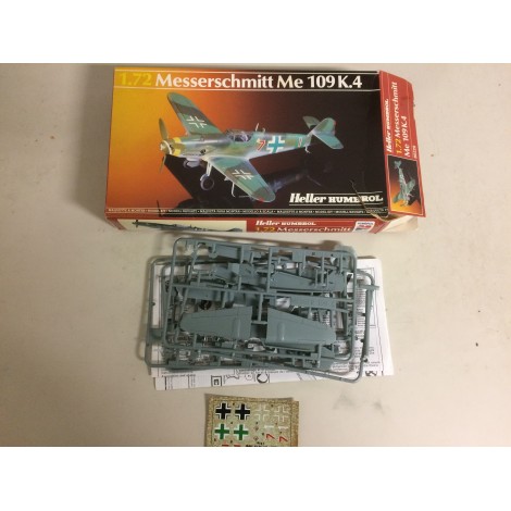 modellino in plastica HELLER HUMBOROL 80229 MESSERSCHMITT ME 109 K4 scala 1: 72 nuovo in scatola  aperta e danneggiata