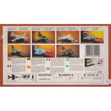 modellino in plastica HELLER HUMBOROL 80229 MESSERSCHMITT ME 109 K4 scala 1: 72 nuovo in scatola  aperta e danneggiata