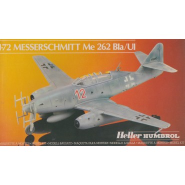 modellino in plastica HELLER HUMBOROL 80233 MESSERSCHMITT ME 262 BLA /U1 scala 1: 72 nuovo in scatola  aperta e danneggiata