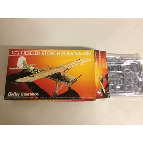 modellino in plastica HELLER HUMBOROL 80227 FIESELER STORCH FI I56/ MS scala 1: 72 nuovo in scatola  aperta e danneggiata