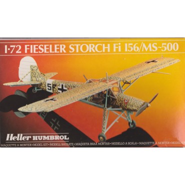 modellino in plastica HELLER HUMBOROL 80227 FIESELER STORCH FI I56/ MS scala 1: 72 nuovo in scatola  aperta e danneggiata