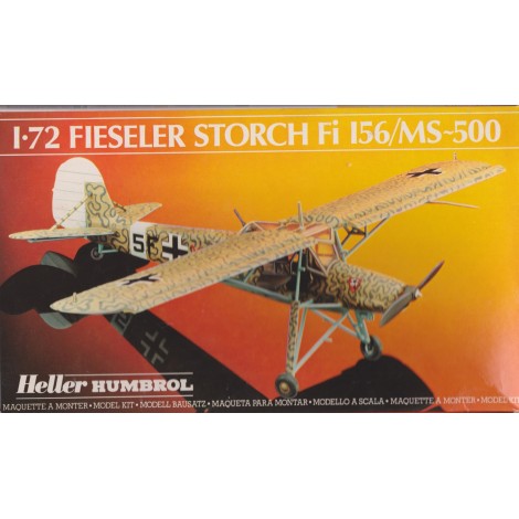 modellino in plastica HELLER HUMBOROL 80227 FIESELER STORCH FI I56/ MS scala 1: 72 nuovo in scatola  aperta e danneggiata