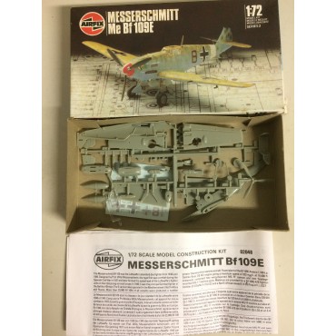 modellino in plastica AIRFIX 02048 MESSERSCHMITT ME BF 109E scala 1: 72 nuovo in scatola  aperta e danneggiata