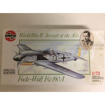 modellino in plastica AIRFIX 02085 FOCKE WULF FW 190 A scala 1: 72 nuovo in scatola  aperta e danneggiata