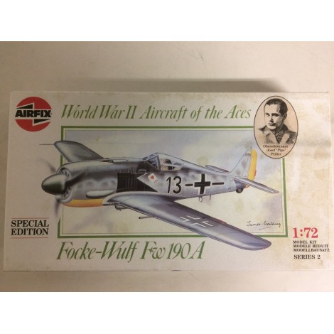 modellino in plastica AIRFIX 02085 FOCKE WULF FW 190 A scala 1: 72 nuovo in scatola  aperta e danneggiata