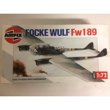 modellino in plastica AIRFIX 03053 FOCKE WULF FW 189 scala 1: 72 nuovo in scatola  aperta e danneggiata