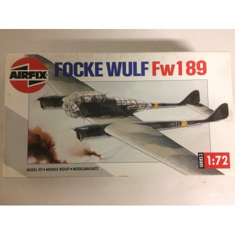 modellino in plastica AIRFIX 03053 FOCKE WULF FW 189 scala 1: 72 nuovo in scatola  aperta e danneggiata