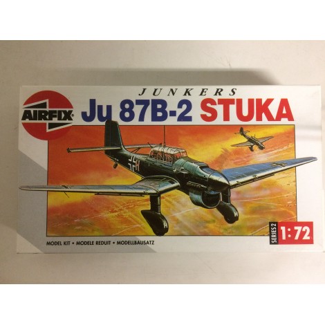 modellino in plastica AIRFIX 02049 JUNKERS JU 87 B-2 STUKA scala 1: 72 nuovo in scatola  aperta e danneggiata