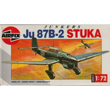 modellino in plastica AIRFIX 02049 JUNKERS JU 87 B-2 STUKA scala 1: 72 nuovo in scatola  aperta e danneggiata