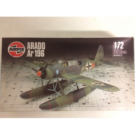 modellino in plastica AIRFIX 9 02019 ARADO AR 196 scala 1: 72 nuovo in scatola  aperta e danneggiata