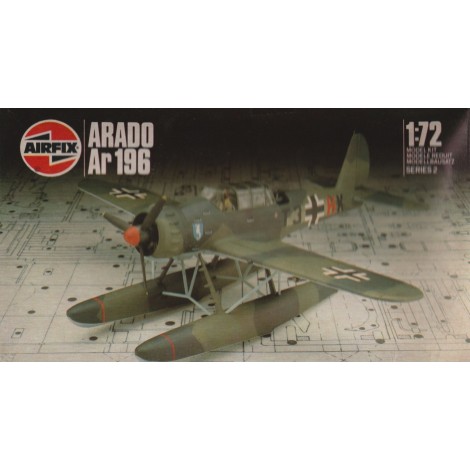 modellino in plastica AIRFIX 9 02019 ARADO AR 196 scala 1: 72 nuovo in scatola  aperta e danneggiata