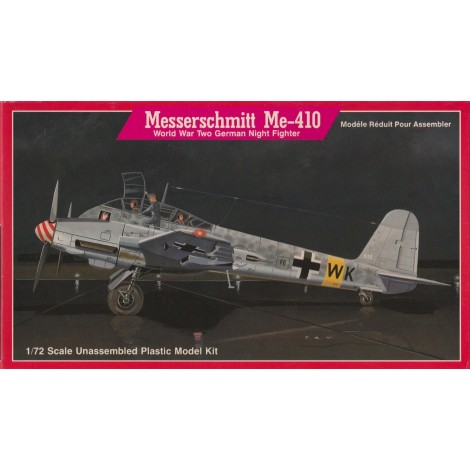 modellino in plastica LINDBERG 473 MESSERSCHMITT ME 410   scala 1: 72 nuovo in scatola  aperta e danneggiata