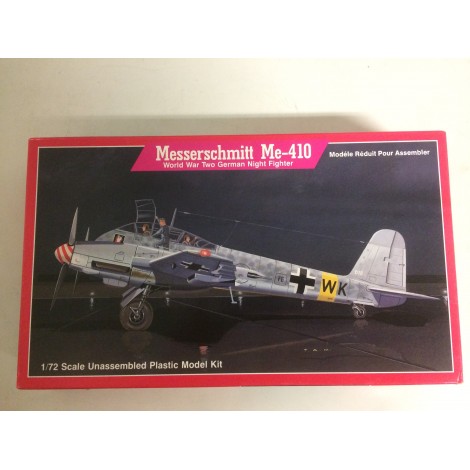 modellino in plastica LINDBERG 473 MESSERSCHMITT ME 410   scala 1: 72 nuovo in scatola  aperta e danneggiata