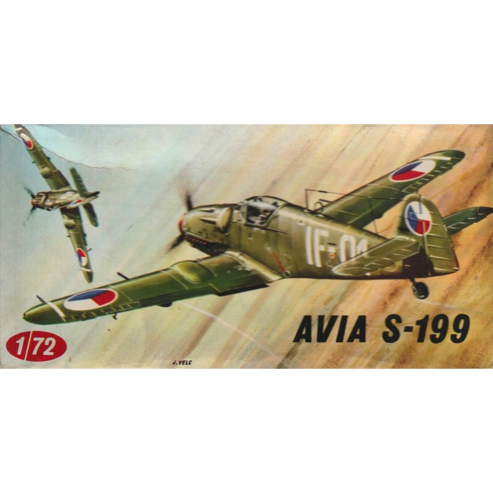 plastic model kit scale 1 : 72  KOVOZAVODY PROSTEJOV AVIA S- 199   new in open box