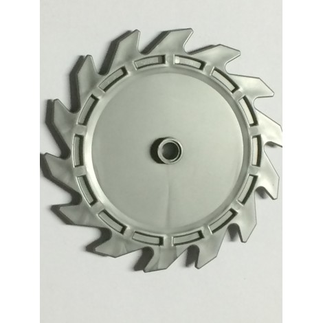 LEGO USED BIONICLE REPLACEMENT PART 61403  SAW BLADE diam 71.32 SILVER MET.