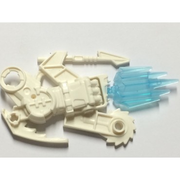 LEGO USED BIONICLE REPLACEMENT PART 87800  WEAPON 1 2010 MULTICOLR WHITE / LIGHT BLUE