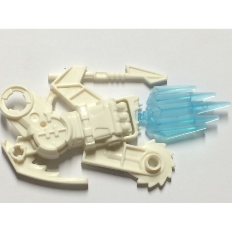 LEGO USED BIONICLE REPLACEMENT PART 87800  WEAPON 1 2010 MULTICOLR WHITE / LIGHT BLUE