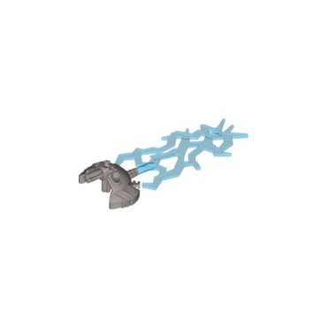 LEGO USED BIONICLE REPLACEMENT PART 87812 WEAPON 5 2010 MULTICOLOR SILVER / BLUE