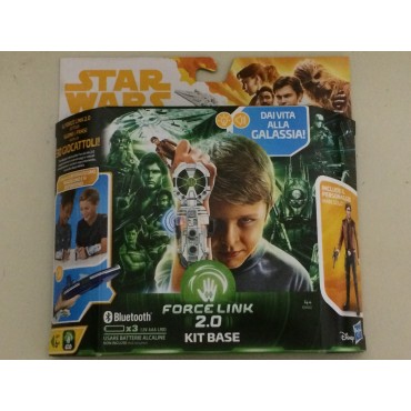 STAR WARS FORCE LINK STARTER SET WITH HAN SOLO ACTION FIGURE  3.75 " - 9 cm  hasbro E 0322