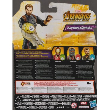 MARVEL AVENGERS INFINITY WAR ACTION FIGURE 6" - 15 cm CAPTAIN AMERICA  Hasbro E 1407