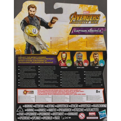 MARVEL AVENGERS INFINITY WAR ACTION FIGURE 6" - 15 cm CAPTAIN AMERICA  Hasbro E 1407