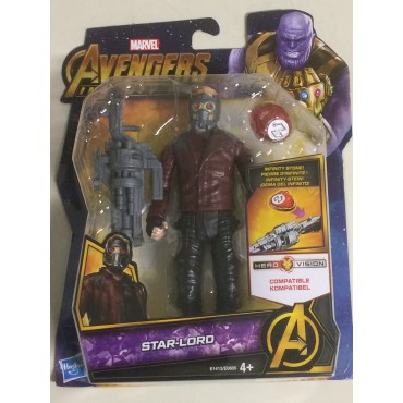 MARVEL AVENGERS INFINITY WAR ACTION FIGURE 6" - 15 cm STAR LORD Hasbro E 1413