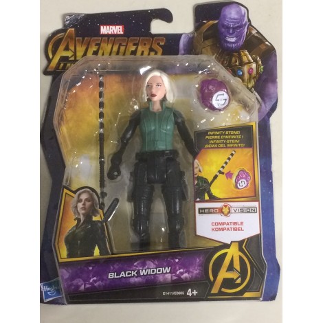 MARVEL AVENGERS INFINITY WAR ACTION FIGURE 6" - 15 cm BLACK WIDOW Hasbro E 1411